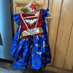 Wonder women toddler Halloween costume, size XS (4T), used once